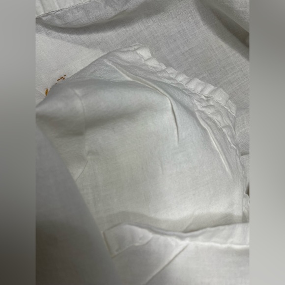 Fruit Embroidered Vintage Flour Sack Baking Towel 36x24” Wh Stitching Pineapple - Picture 5 of 5